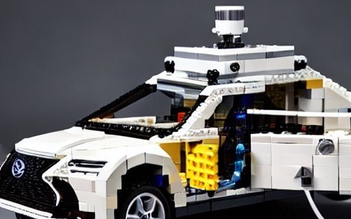 AI-generated Lego Lexus
