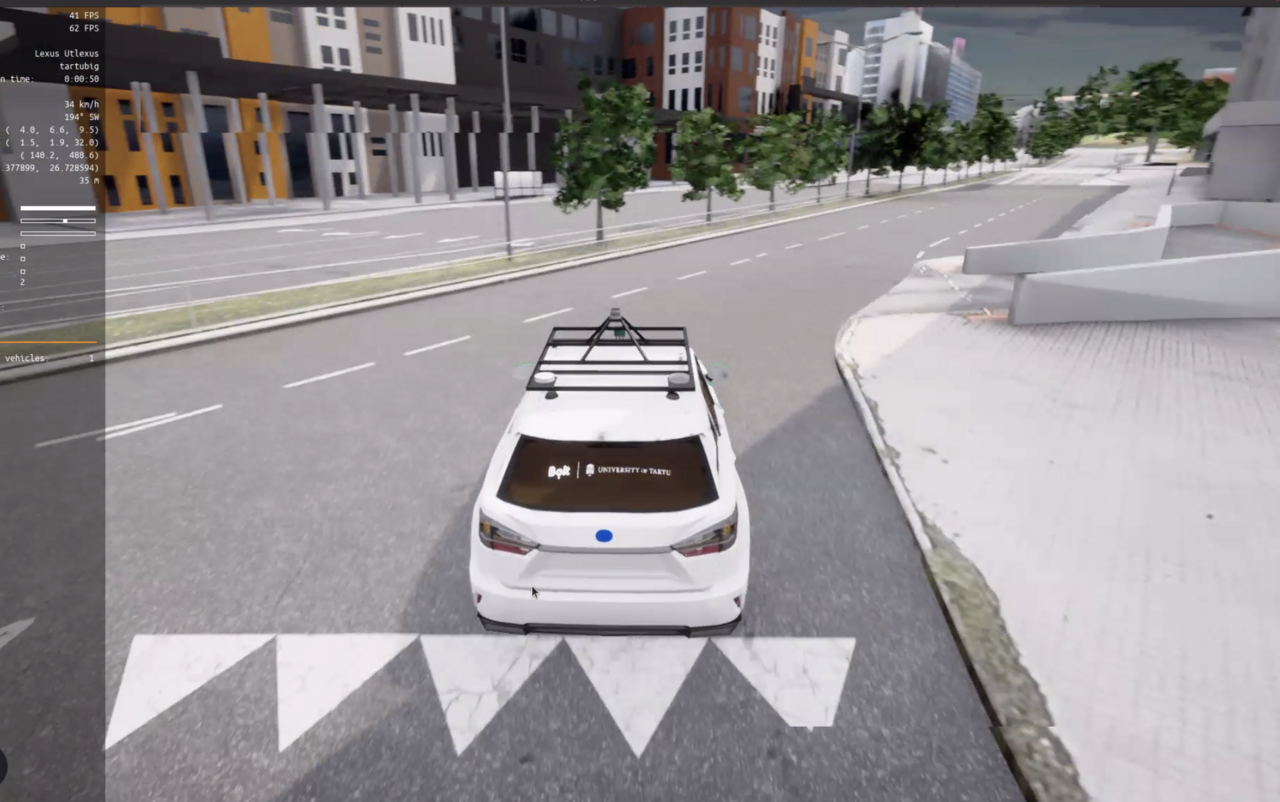 CARLA Tartu simulation