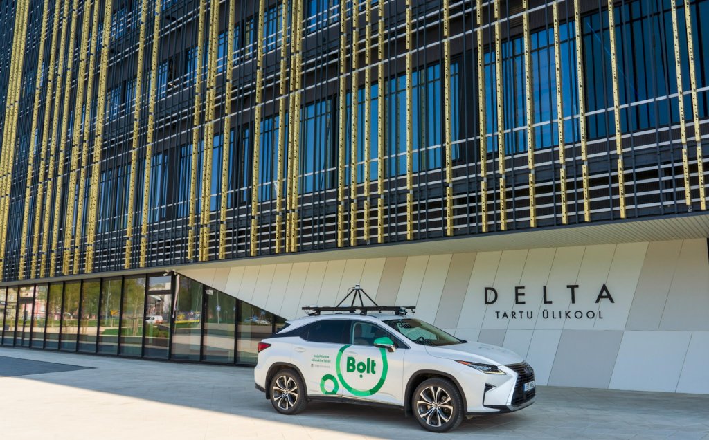 Bolt car in front of Delta